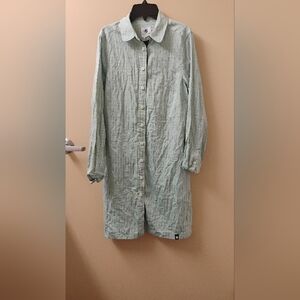 NWT Southern Proper Green Tattersall Henderson Long Sleeve Shirt Dress